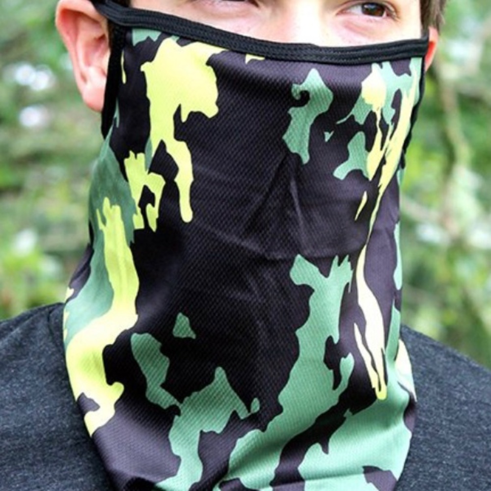 New! Camo neck gaiter w/ear loops